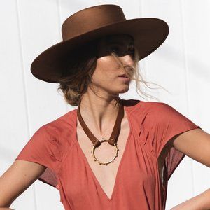 Brown Bolero Hat